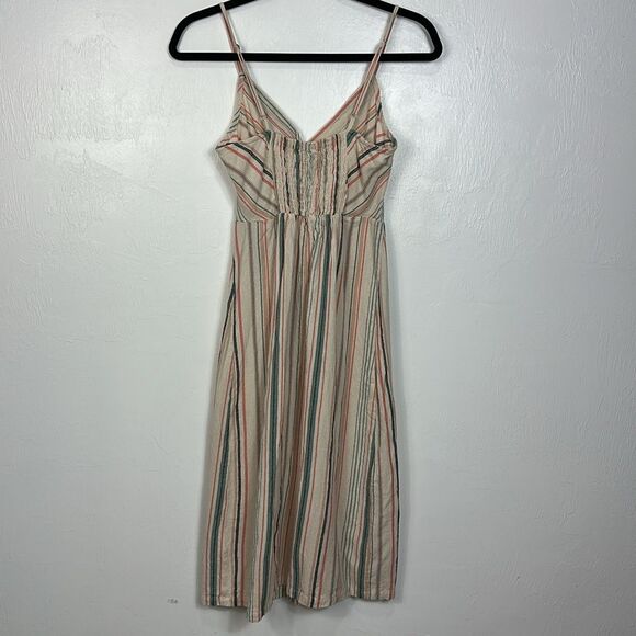 Altar'd State Dresden Cotton Striped Sleeveless Midi Dress Size S - Picture 5 of 12